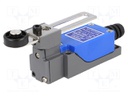 Limit switch; adjustable lever R 20-72mm, roller Ø18mm; 5A