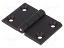 Hinge; Width: 76mm; zinc and aluminium alloy; black; H: 50mm
