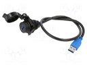 Cables Composite access point USB3.2 Gen1 jam nut panel moun