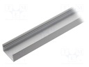 Profiles for LED modules; surface; white; L: 1m; aluminium