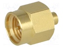Plug; SMA; male; straight; 50Ω; RG405; soldering; for cable; teflon