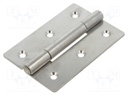 Hinge; Width: 60mm; stainless steel; H: 90mm