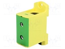 Splice terminal: rail; 25÷150mm2; ways: 1; terminals: 2; Width: 31mm
