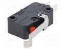 Microswitch SNAP ACTION; with lever with roller simulation