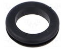 Grommet; black; UL94HB; TPR