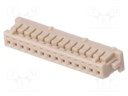 Plug; wire-board; female; DF13; 1.25mm; PIN: 14; w/o contacts