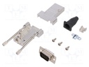 D-Sub; PIN: 15; plug; male; shielded,stamped and formed contacts