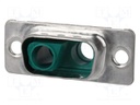 Special D-Sub; PIN: 2(2+0); plug; male/female; for cable; 25mm