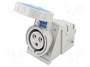 Connector: AC supply 3-phase; socket; female; 32A; 230VAC; IP67