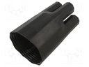 Cable breakout; 102/33.6mm; black; AK; No.of term: 5