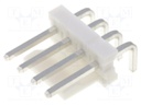 Socket; wire-board; male; 3.96mm; PIN: 4; THT; 250V; 5A; tinned