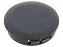 Accessories: stopper; H: 11.5mm; push-in,snap-fastener; black