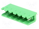 Pluggable terminal block; 5mm; ways: 6; straight; socket; male