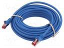 Patch cord; S/FTP; 6; stranded; Cu; LSZH; blue; 10m; halogen free