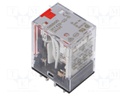 Relay: electromagnetic; 4PDT; Ucoil: 24VAC; Icontacts max: 6A; MY4