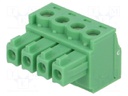 Pluggable terminal block; 3.81mm; ways: 4; straight; plug; female