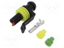 Connector: wire-wire; plug; female; Superseal 1.5; 24VDC; PIN: 1