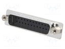 D-Sub; PIN: 25; plug; male; w/o contacts; crimped; for cable; black