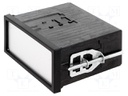 Enclosure: panel; X: 96mm; Y: 48mm; Z: 85mm; black; Series: Uninorm