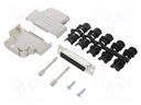 D-Sub; PIN: 25; male; shielded; angled 45°; screw terminal; UNC4-40