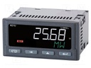 Meter: programmable; digital,mounting; LED; 6 digits; IP65