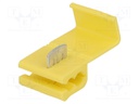 Quick splice; IDC; 4÷6mm2; for cable; yellow; Variant: splitter