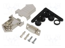 D-Sub; PIN: 15; plug; female; soldering; for cable; white