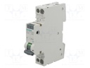 RCBO breaker; Inom: 4A; Ires: 30mA; Poles: 1+N; 230/400VAC; DIN; IP20