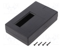 Enclosure: for devices with displays; X: 118mm; Y: 74mm; Z: 29mm
