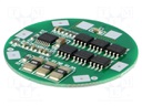 PCB protection; Li-Ion; Ø40mm; 10A; 14.8VDC