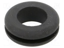 Grommet; black; UL94HB; TPR
