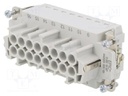 Connector: rectangular; female; EPIC H-BE; PIN: 16; 16+PE; 16A; 500V