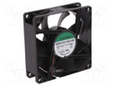 Fan: DC; axial; 12VDC; 80x80x25mm; 55.77m3/h; 28dBA; slide bearing