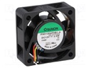 Fan: DC; axial; 12VDC; 40x40x15mm; 23.78m3/h; 44.2dBA; ball bearing