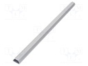 Closed cable trunkings; silver; L: 1.1m; GOOBAY-90780; W: 50mm