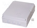 Enclosure: junction box; X: 380mm; Y: 460mm; Z: 130mm; wall mount