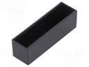 Enclosure: designed for potting; X: 13mm; Y: 50mm; Z: 15mm; ABS