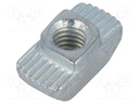 Nut; for profiles; Width of the groove: 8mm; steel; zinc