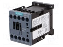 Contactor: 3-pole; NO x3; Auxiliary contacts: NO; 24VDC; 7A; 3RT20