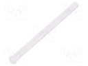 Fibre for LED; round; Ø2mm; Front: convex; straight; UL94V-0