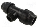 Splice terminal: clamping; for PE pipes; Plast; Medium: water
