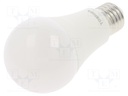 LED lamp; neutral white; E27; 230VAC; 806lm; 8.5W; 180°; 4000K