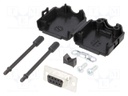 D-Sub; PIN: 9; plug; female; stamped and formed contacts; straight