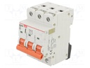 Circuit breaker; 230/400VAC; Inom: 16A; Poles: 3; Charact: C; 6kA