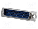 D-Sub HD; PIN: 44; plug; male; straight; soldering; for cable