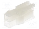 Plug; wire-wire; male; Mini-Fit Jr; 4.2mm; PIN: 2; w/o contacts