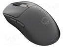 Mouse; TANTO T4; black; USB A; wireless,optical; PnP,RGB; Len: 1.8m