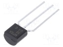 Transistor: PNP; bipolar; 80V; 0.5A; 625mW; TO92