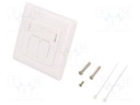 Socket; RJ45; Cat: 6; shielded,double; Layout: 8p8c; 22AWG÷24AWG