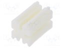 Spacer sleeve; LED; ØLED: 3mm; L: 8mm; natural; UL94V-0; W: 5mm